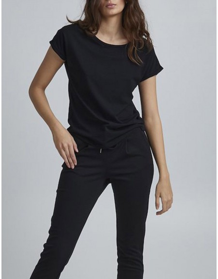 Camisetas negras manga corta best sale